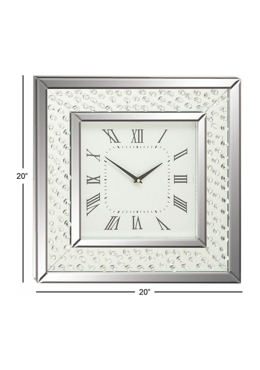 Glam Wooden Wall Clock
