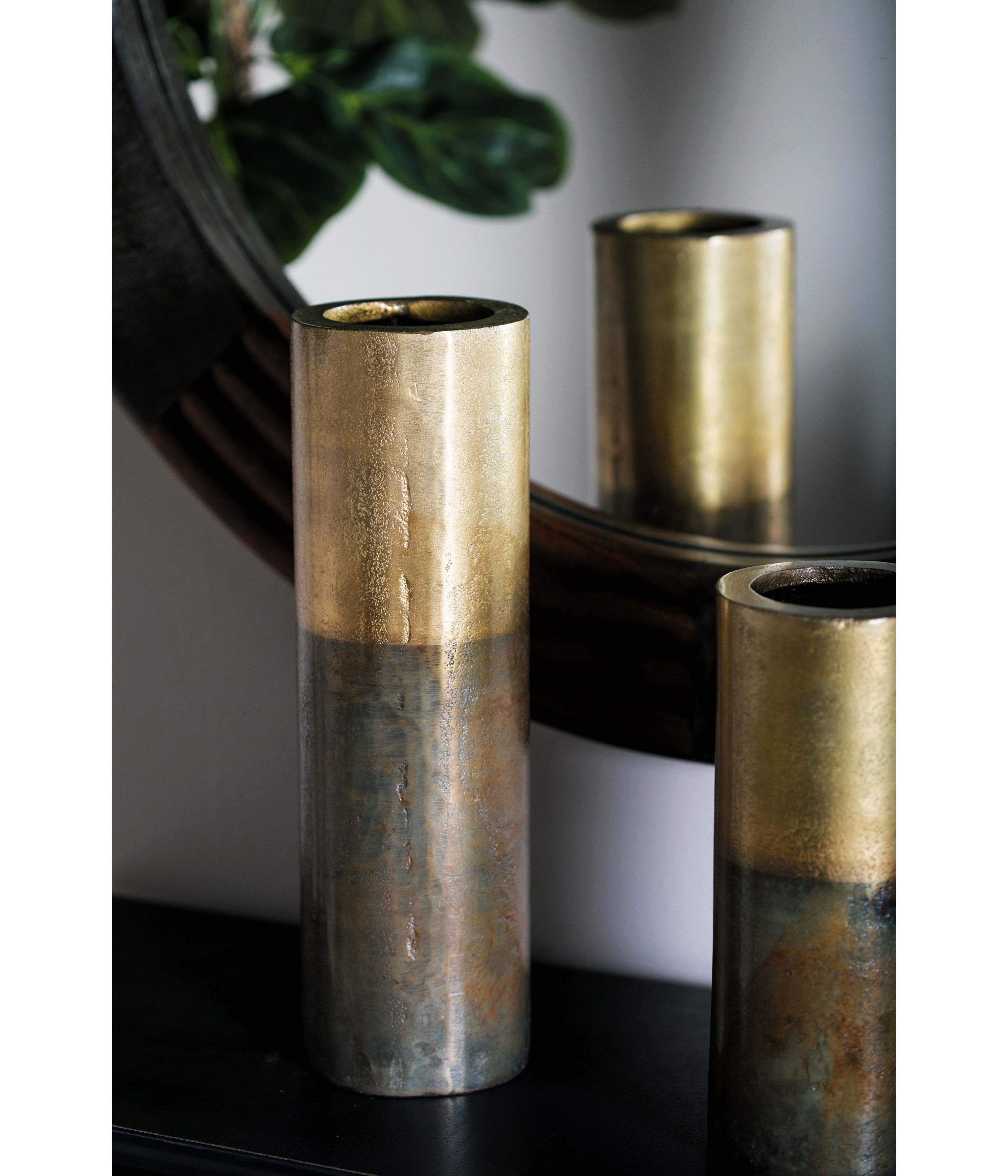 Rustic Aluminum Metal Vase