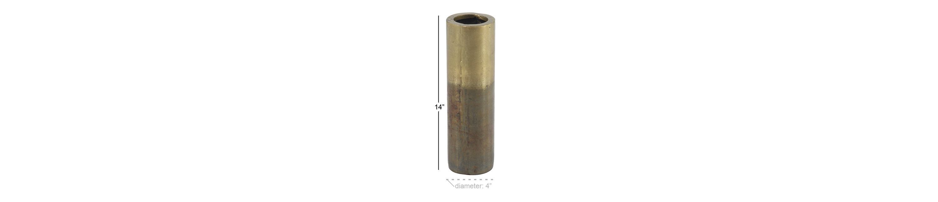 Rustic Aluminum Metal Vase