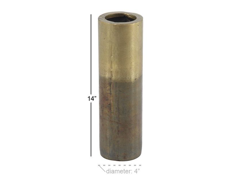Rustic Aluminum Metal Vase