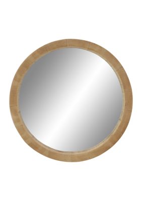 Contemporary Wood Wall Mirror