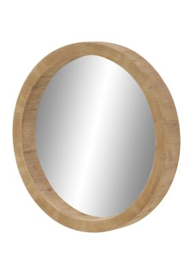 Contemporary Wood Wall Mirror