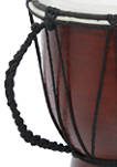 Eclectic Mahogany Drum Sculpture