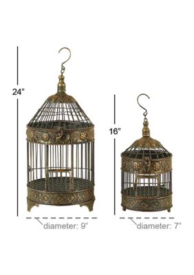 Vintage Metal Birdcage - Set of 2