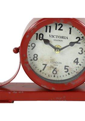 Vintage Metal Clock - Set of 2
