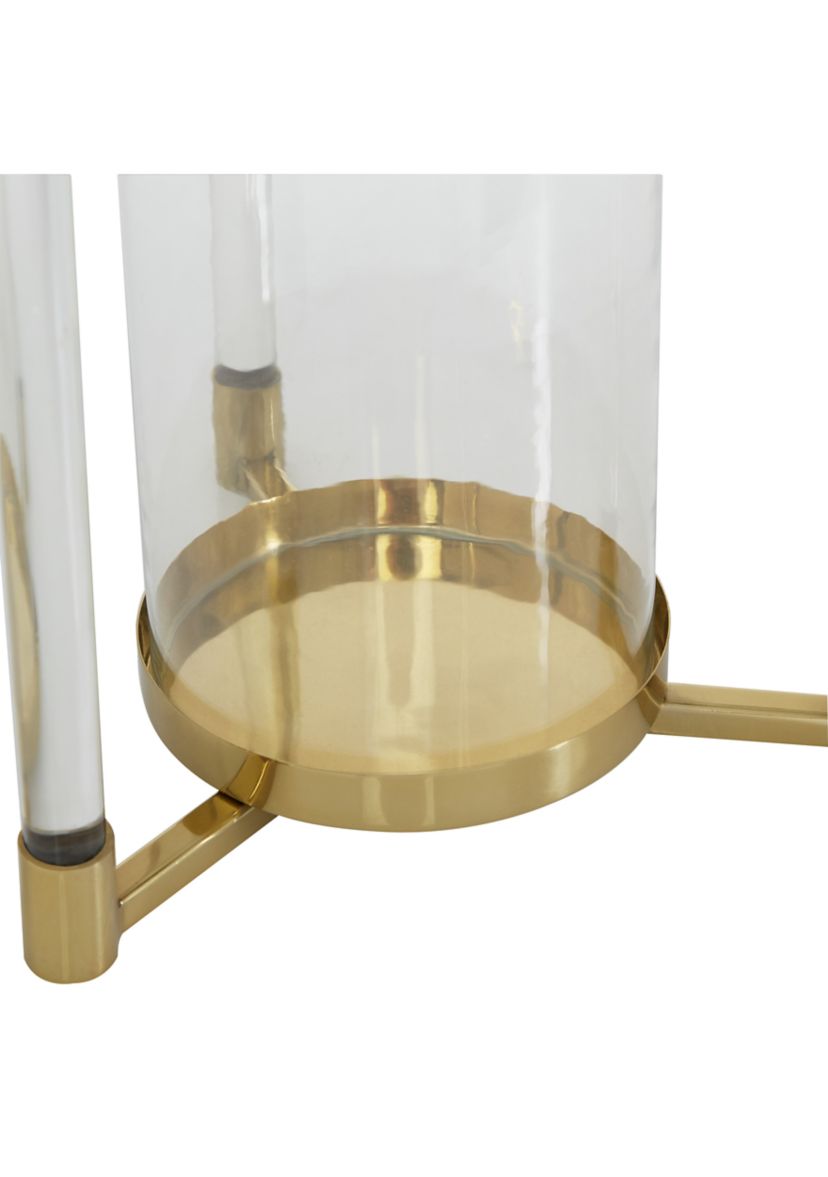Contemporary Stainless Steel Metal Candle Lantern