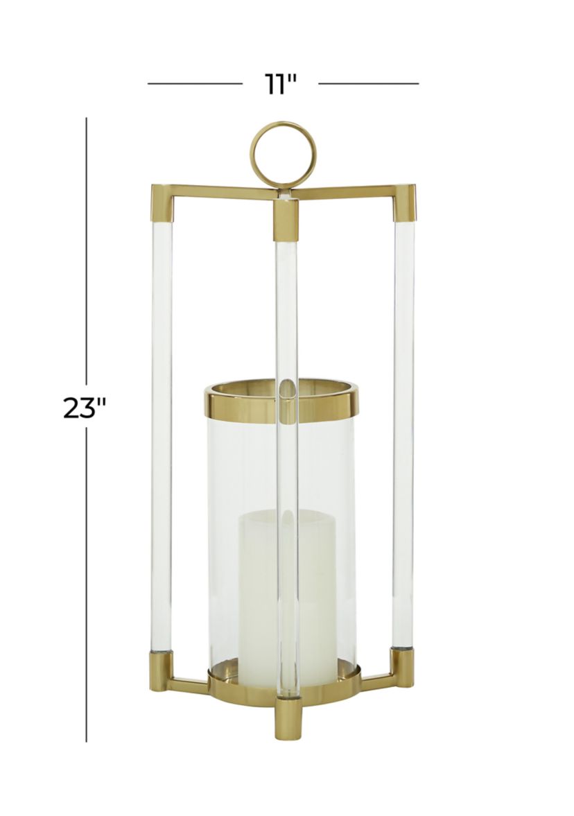 Contemporary Stainless Steel Metal Candle Lantern