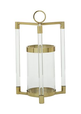 Contemporary Stainless Steel Metal Candle Lantern