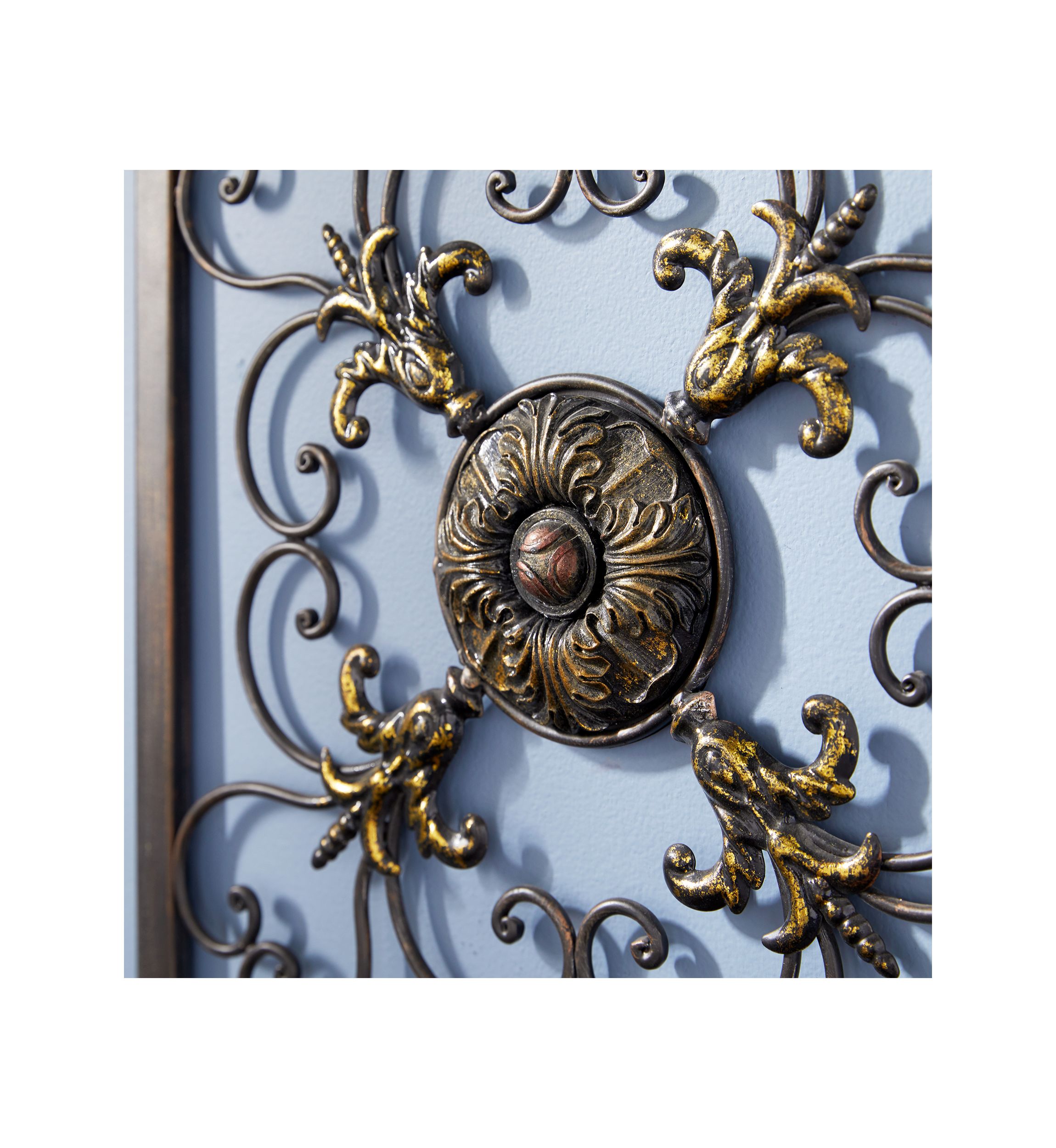 Rustic Metal Wall Decor - Set of 4