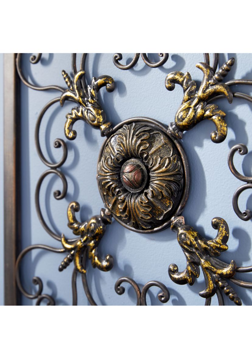 Rustic Metal Wall Decor - Set of 4
