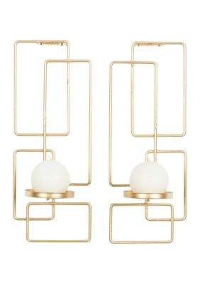 Monroe Lane Contemporary Metal Wall Sconce - Set of 2