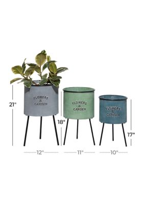 Farmhouse Metal Planter - Set of 3