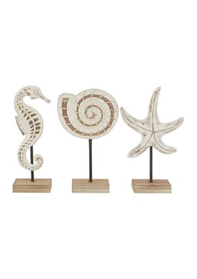 Coastal Plastic Sculpture - Set of 3