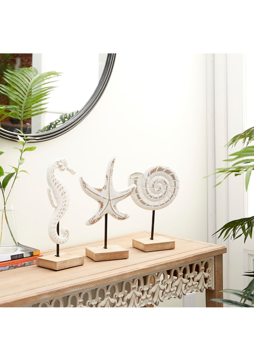 Coastal Plastic Sculpture - Set of 3