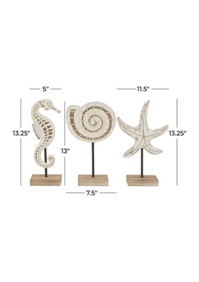 Coastal Plastic Sculpture - Set of 3