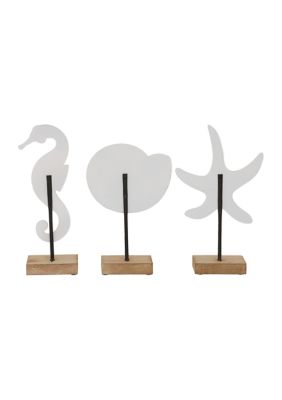 Coastal Plastic Sculpture - Set of 3