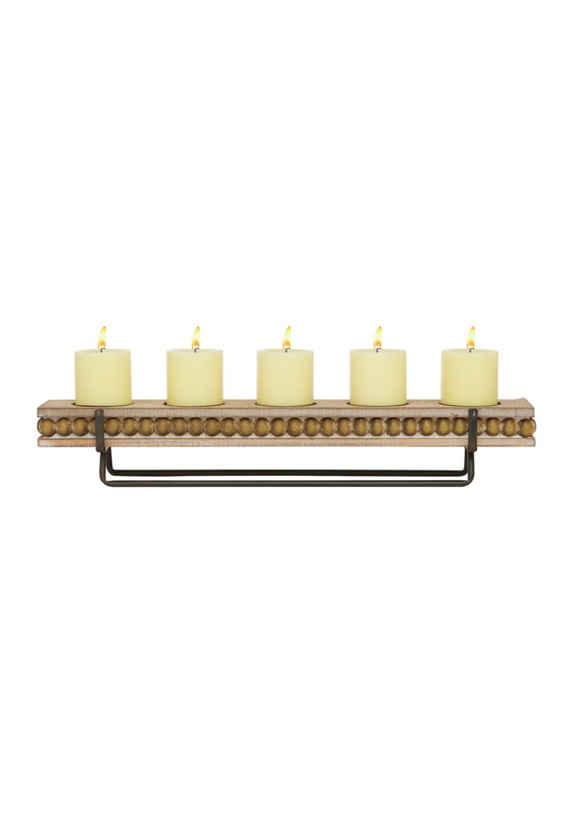 Coastal Wooden Candelabra