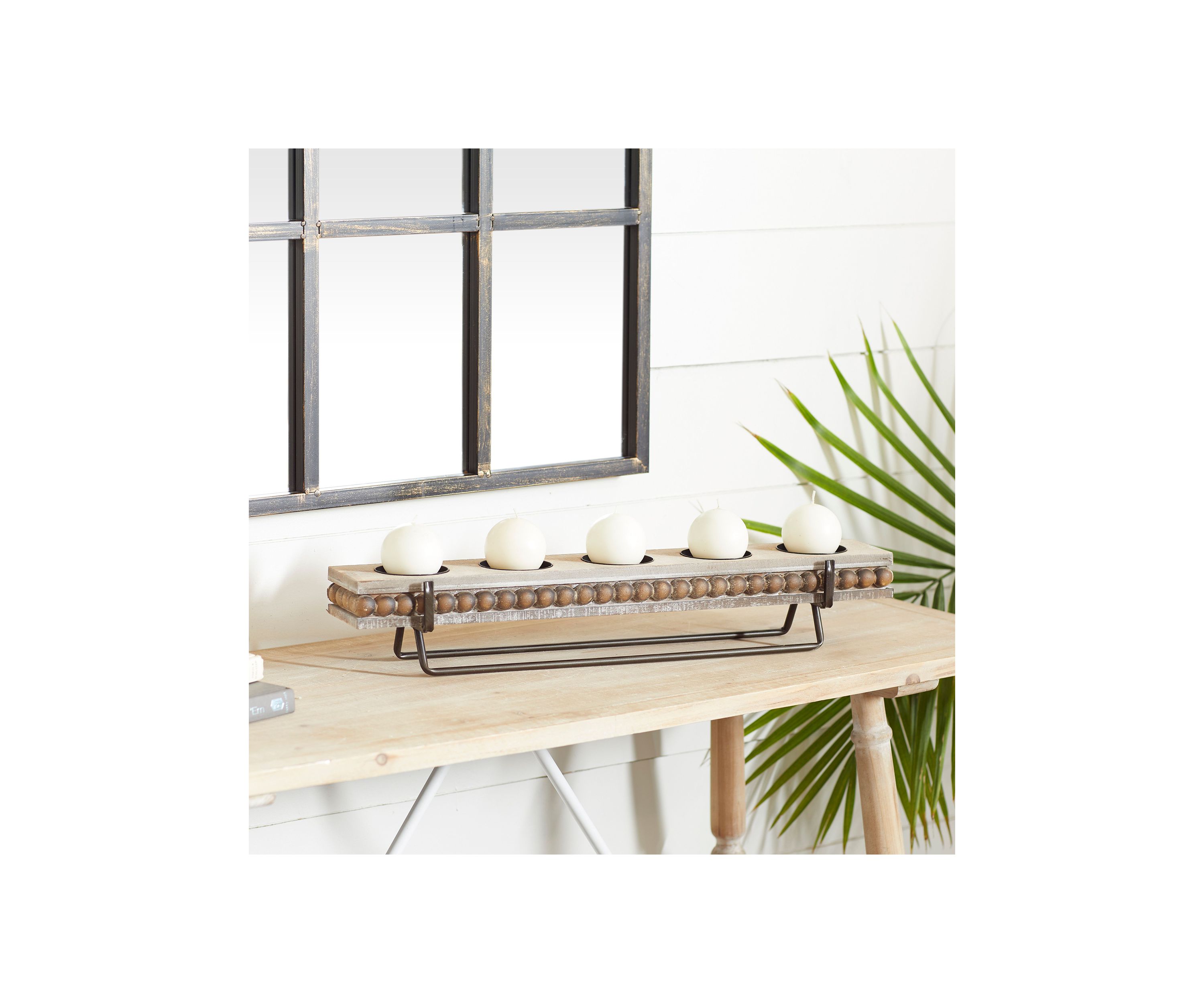 Coastal Wooden Candelabra