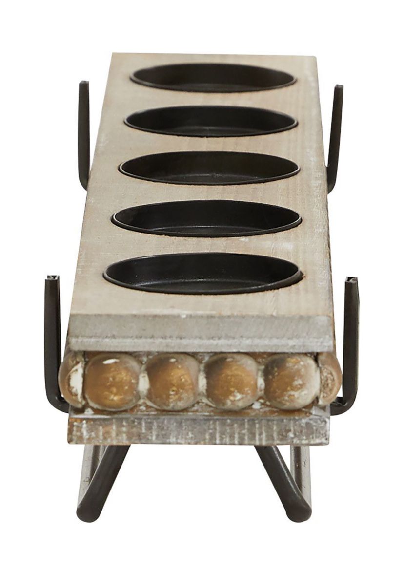 Coastal Wooden Candelabra
