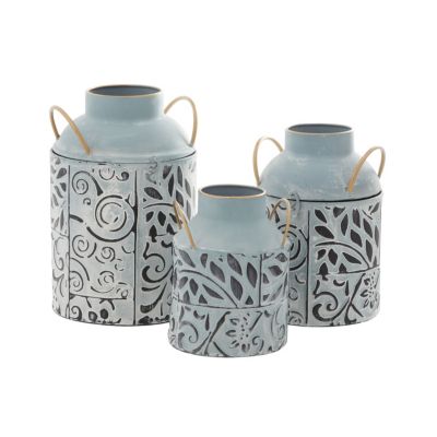 Farmhouse Metal Vase - Set of 3