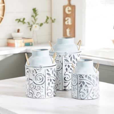 Farmhouse Metal Vase - Set of 3