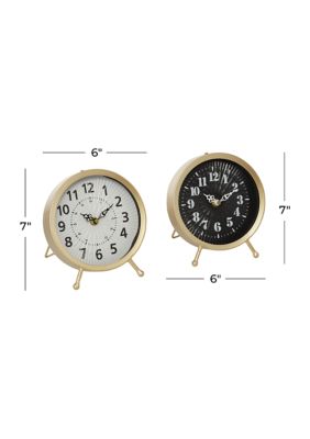 Modern Metal Clock - Set of 2