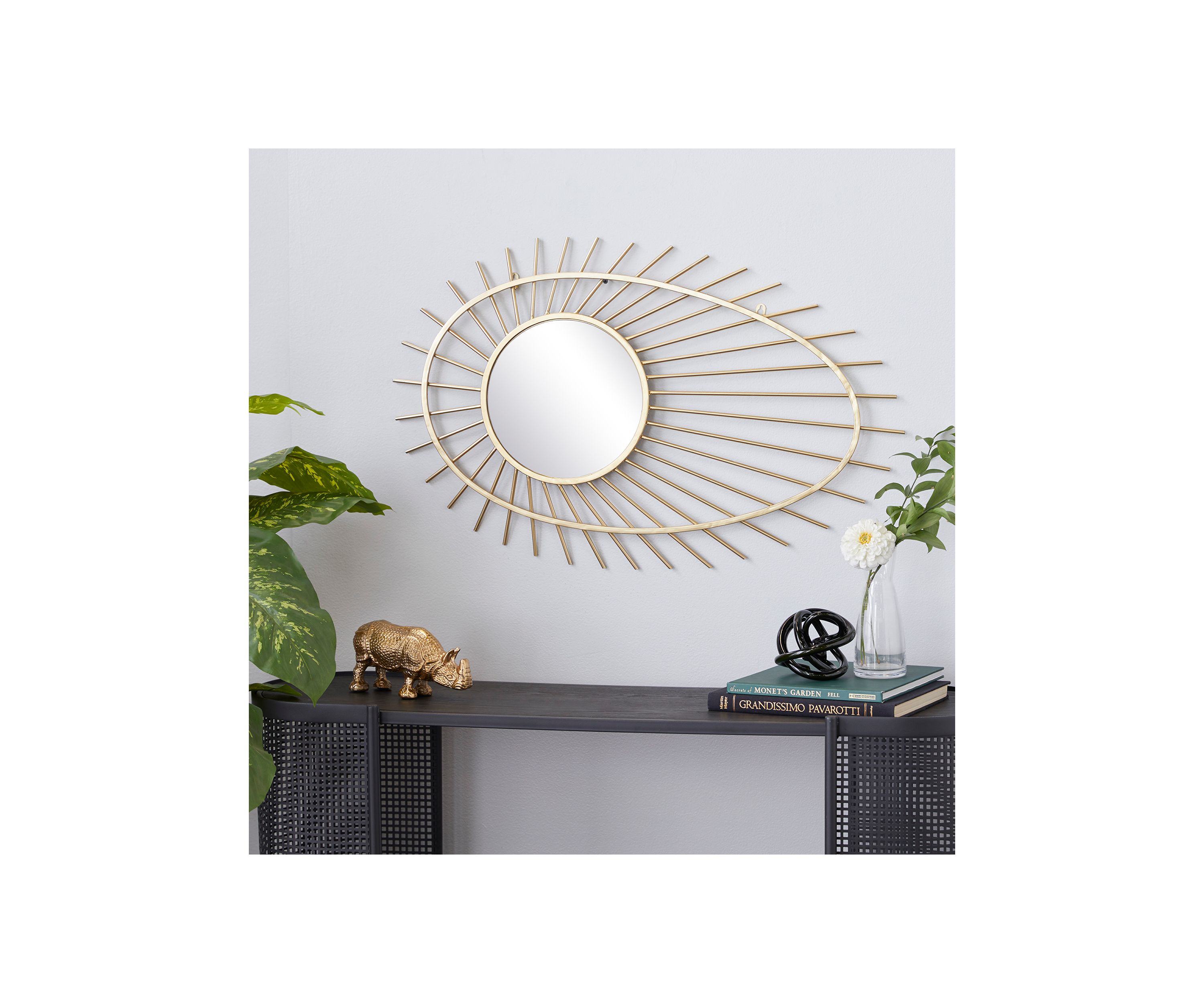 Contemporary Metal Wall Mirror