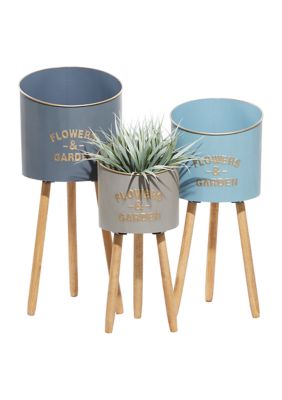 Farmhouse Metal Planter - Set of 3