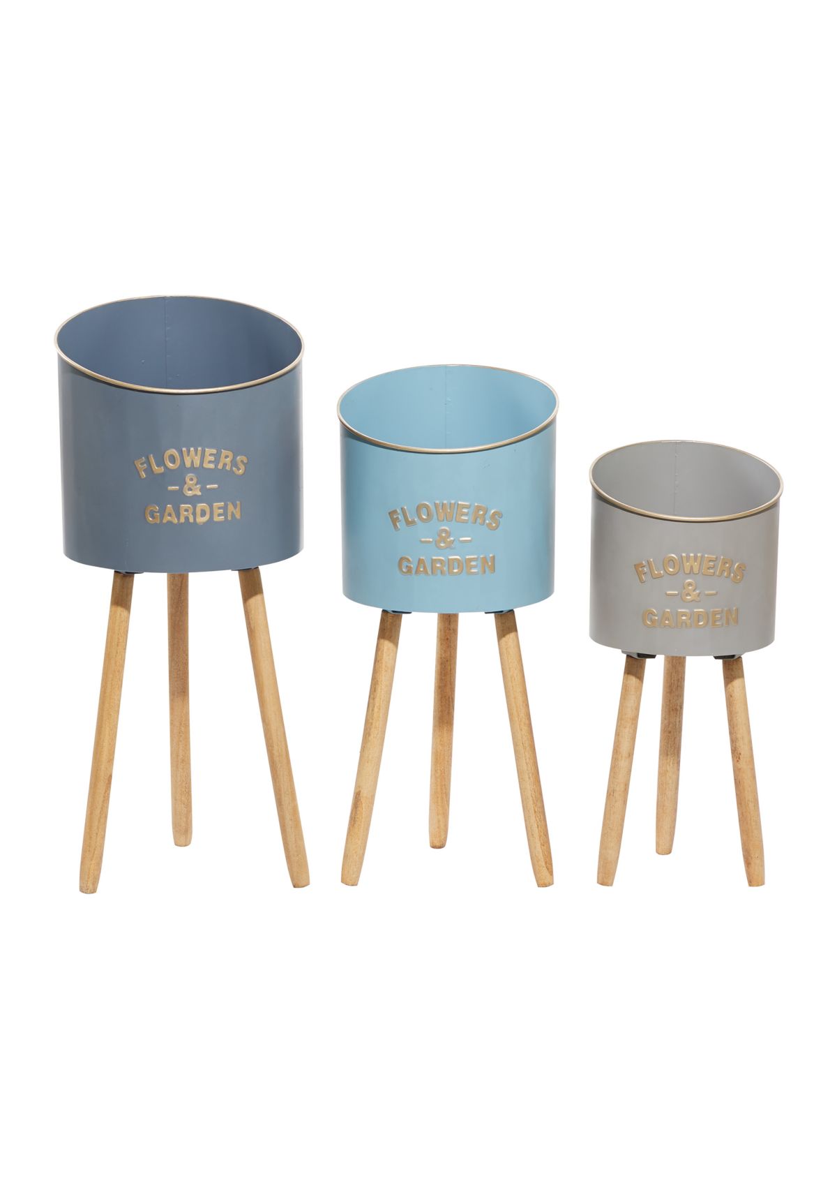 Farmhouse Metal Planter - Set of 3