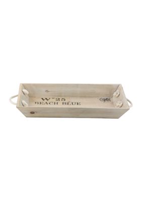 Coastal Wood Tray - Set of 2