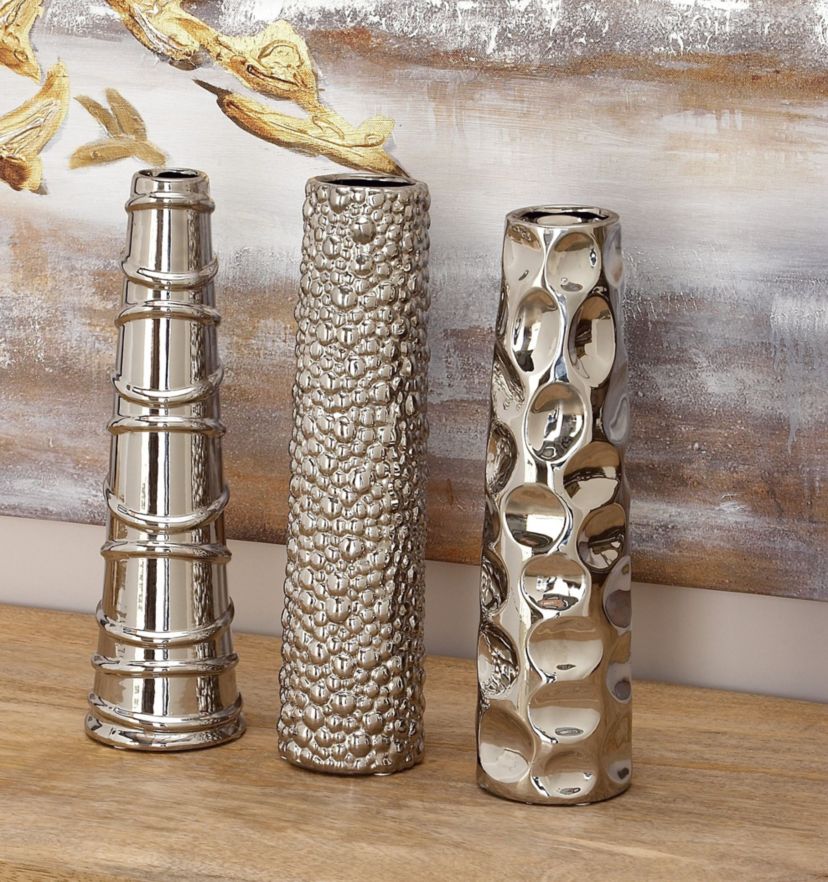 Glam Ceramic Vase - Set of 3
