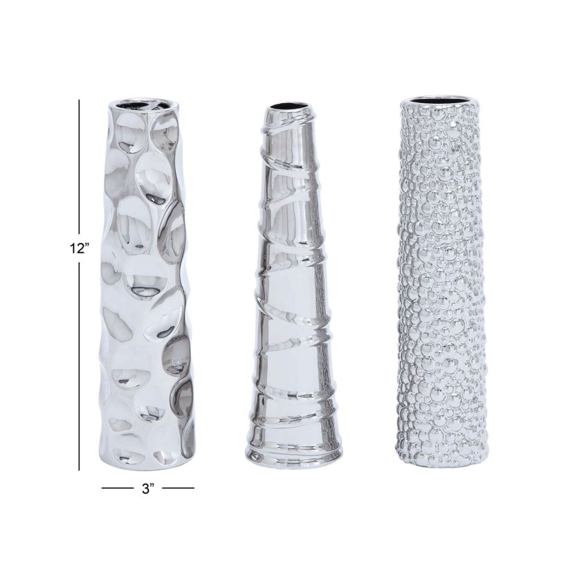 Glam Ceramic Vase - Set of 3