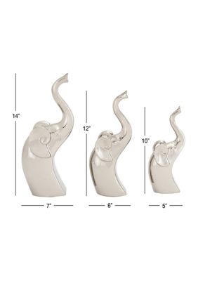 Contemporary Porcelain Ceramic Sculpture - Set of 3