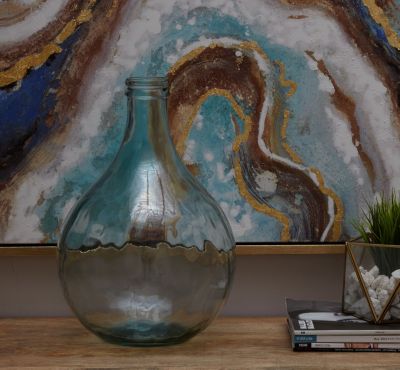 Farmhouse Recycled Glass Vase