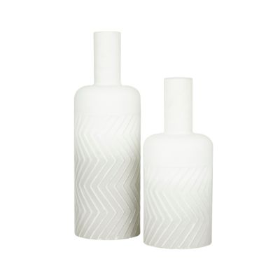 Modern Metal Vase - Set of 2