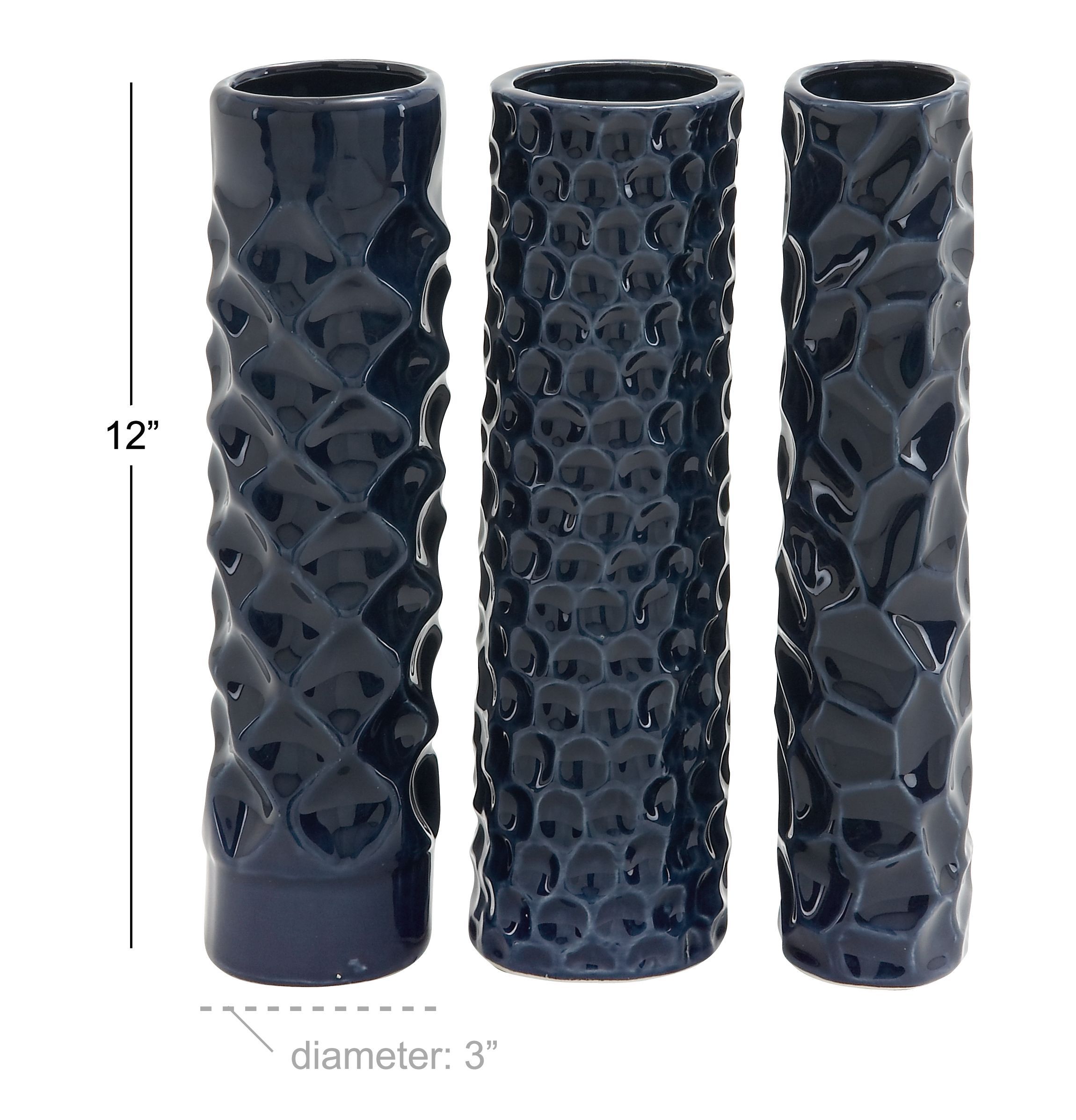 Contemporary Ceramic Vase - Set of 3