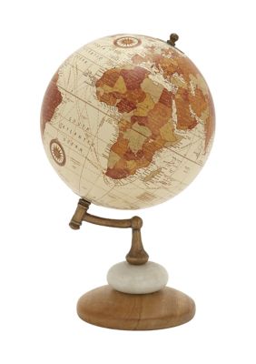 Contemporary Mango Wood Globe