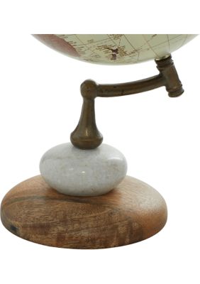 Contemporary Mango Wood Globe