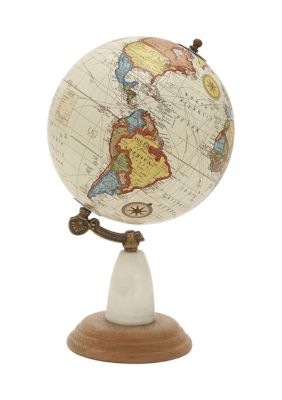 Contemporary Mango Wood Globe