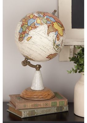 Contemporary Mango Wood Globe