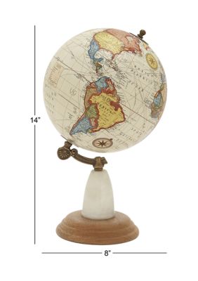 Contemporary Mango Wood Globe