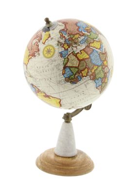 Contemporary Mango Wood Globe