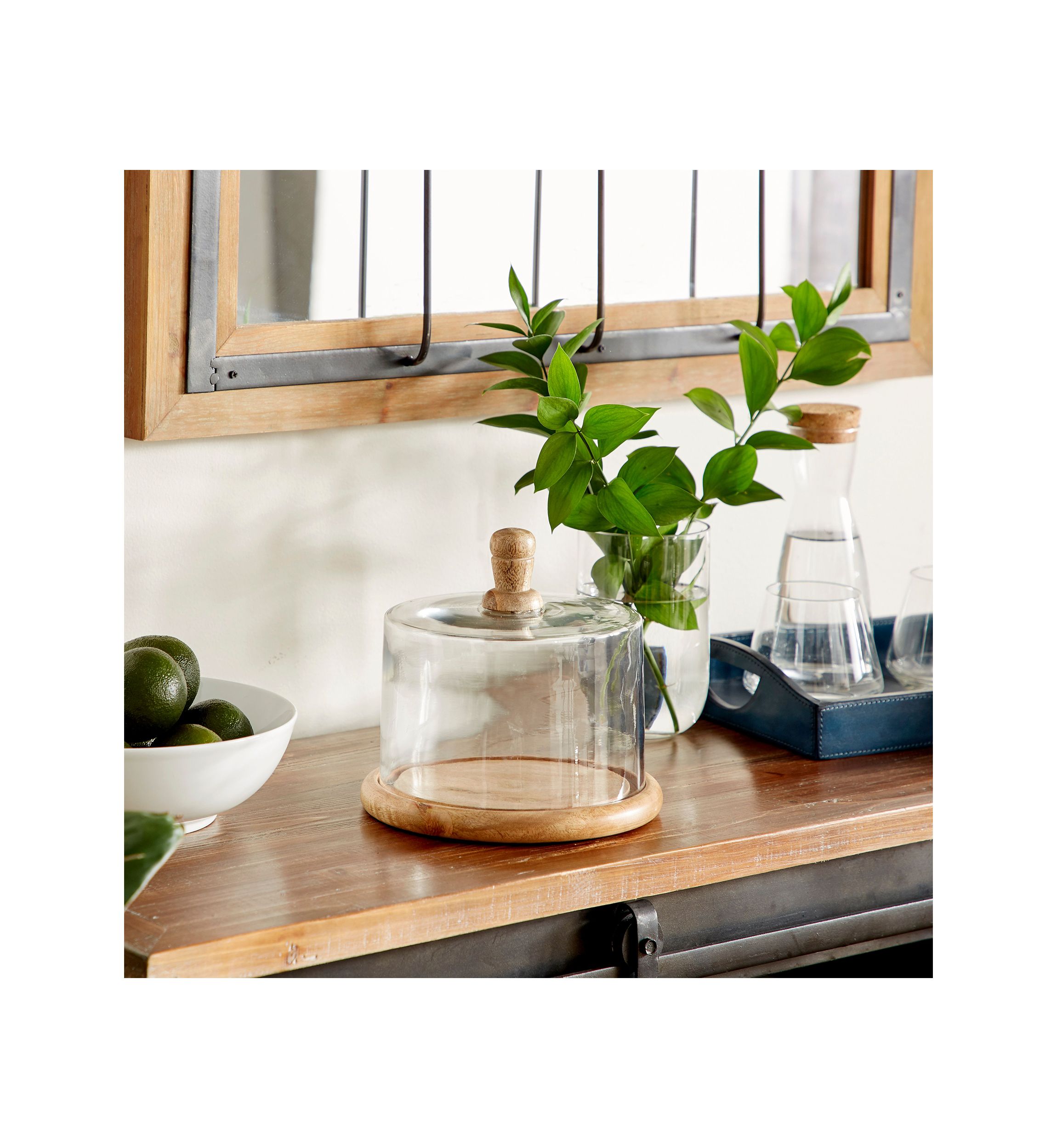Farmhouse Glass Cake Stand