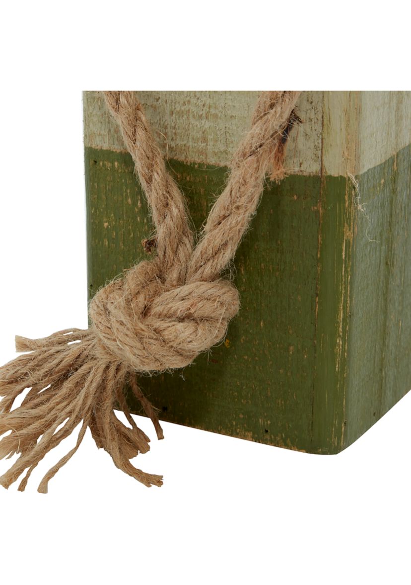Coastal Wood Sculpture - Set of 4