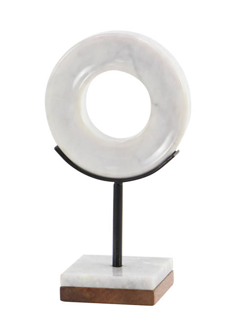 Cosmoliving by Cosmopolitan Marble Round Sculpture