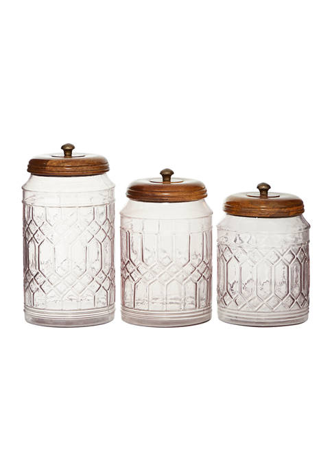 Monroe Lane Farmhouse Glass Decorative Jars