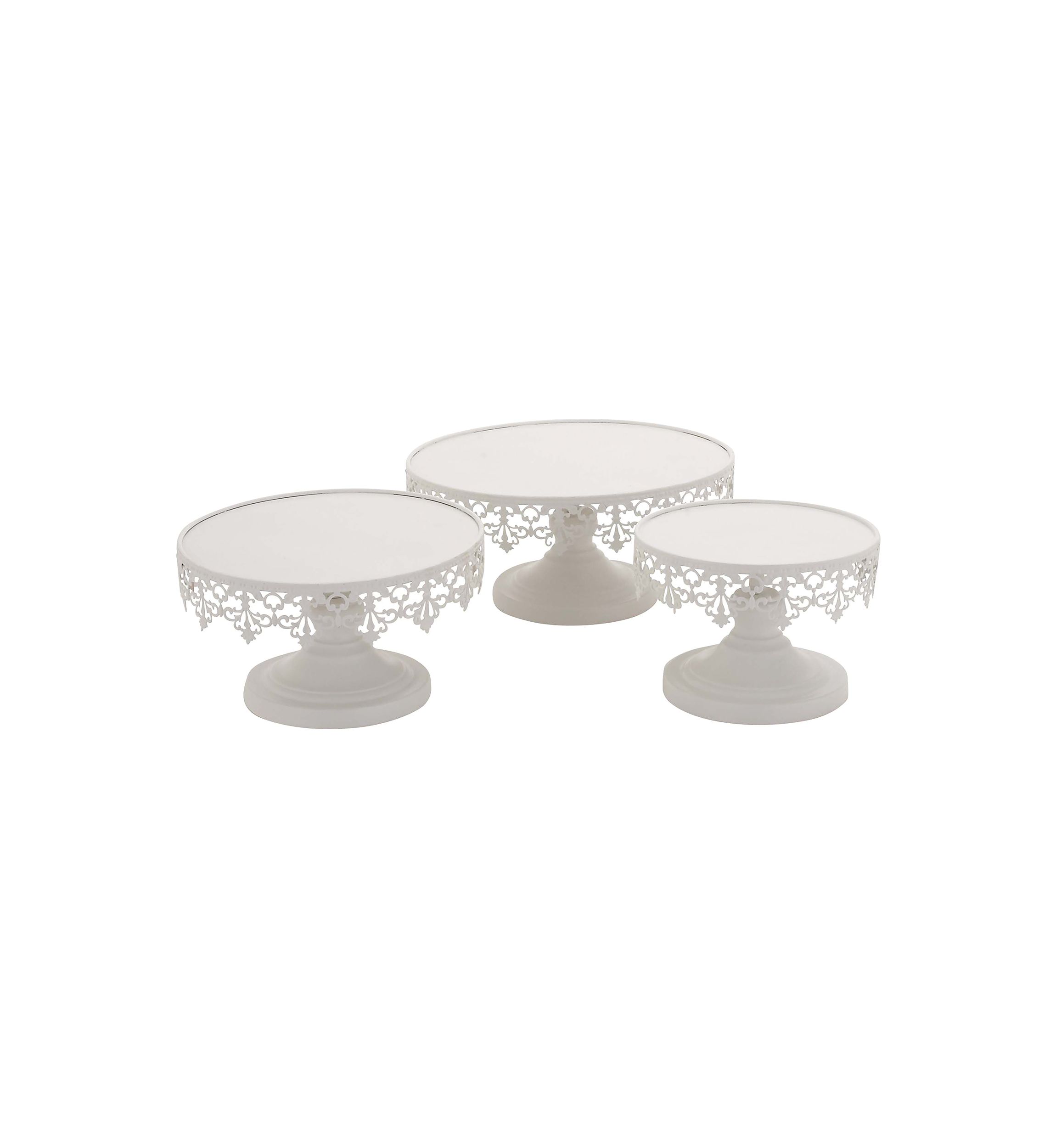 Vintage Metal Cake Stand - Set of 3