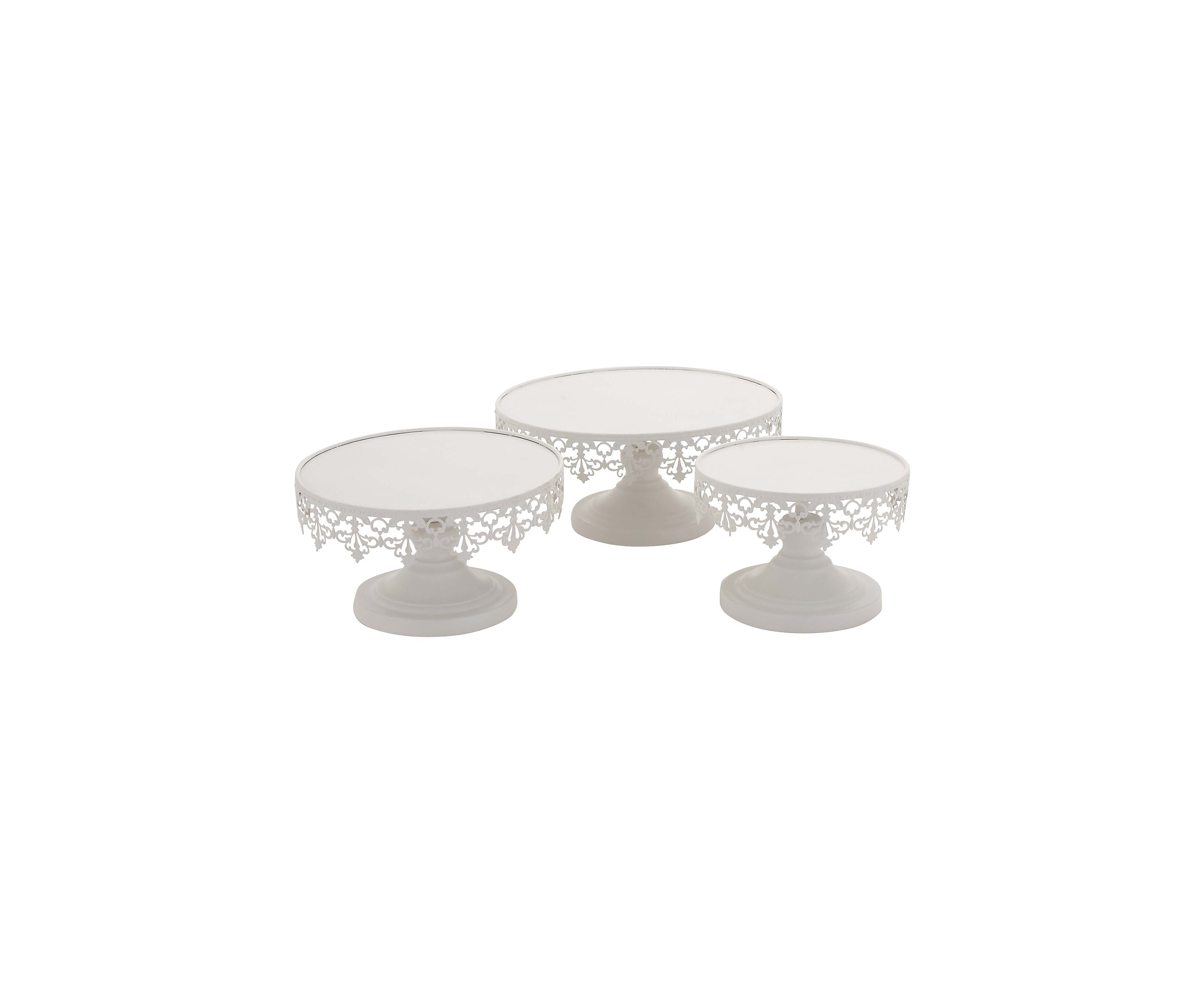 Vintage Metal Cake Stand - Set of 3