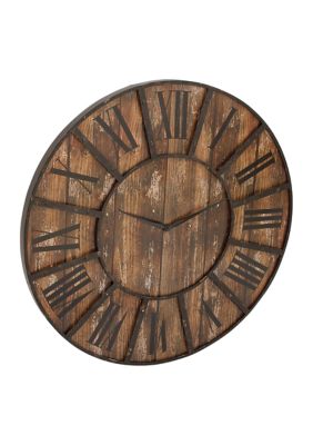 Farmhouse Wooden Wall Clock