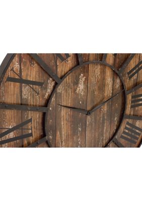 Farmhouse Wooden Wall Clock